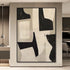 Minimalist Art in Black & Beige - Hand Painting