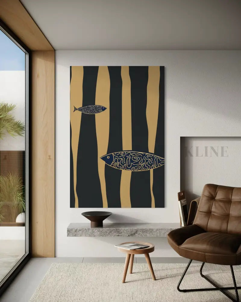 Minimalist Fish 1 - Hand Painting