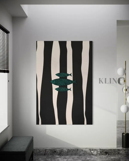 Minimalist Fish 2 - Hand Painting