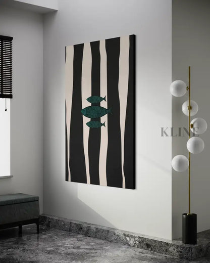 Minimalist Fish 2 - Hand Painting