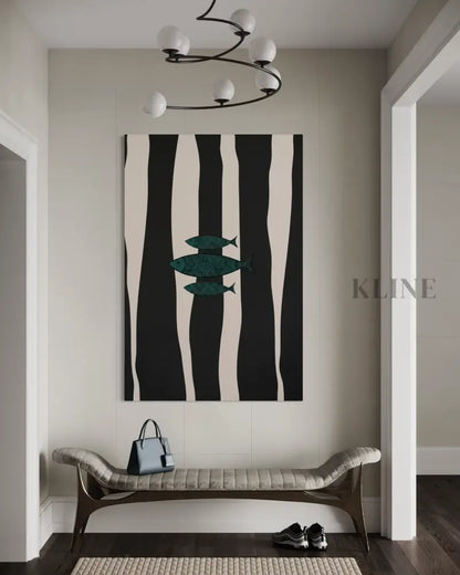 Minimalist Fish 2 - Hand Painting