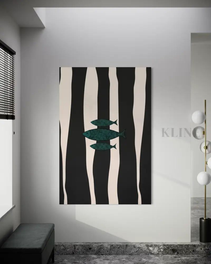 Minimalist Fish 2 - Hand Painting