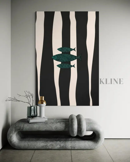 Minimalist Fish 2 - Hand Painting