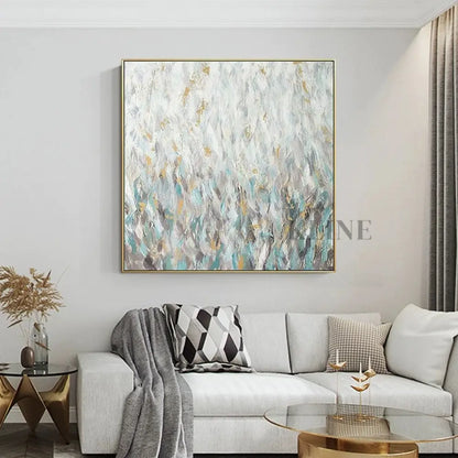 Mist Over Quiet Fields - Hand Painting