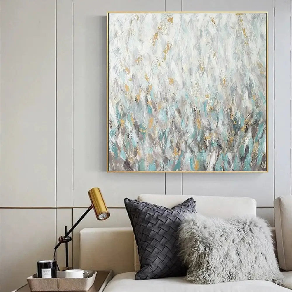 Mist Over Quiet Fields - Hand Painting