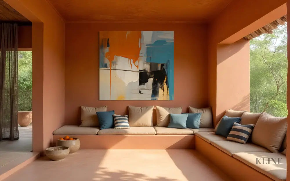 Hand-painted wall art & 