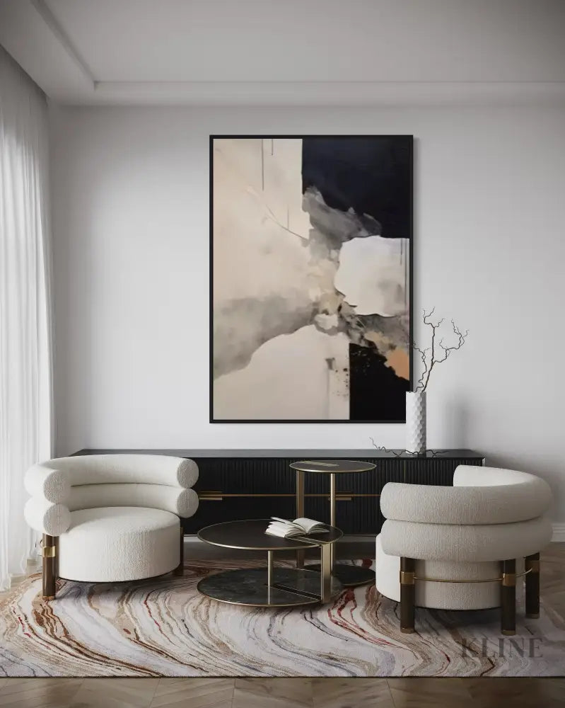 Monochrome Balance 1 - Hand Painting