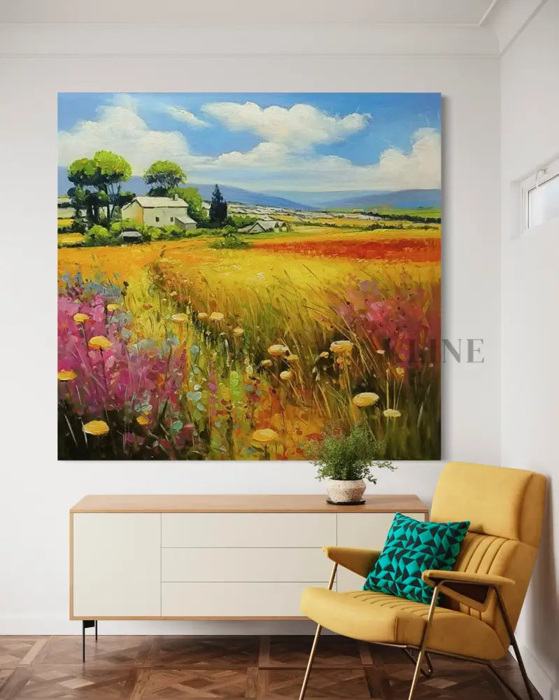 Moravian Fields - Hand Painting