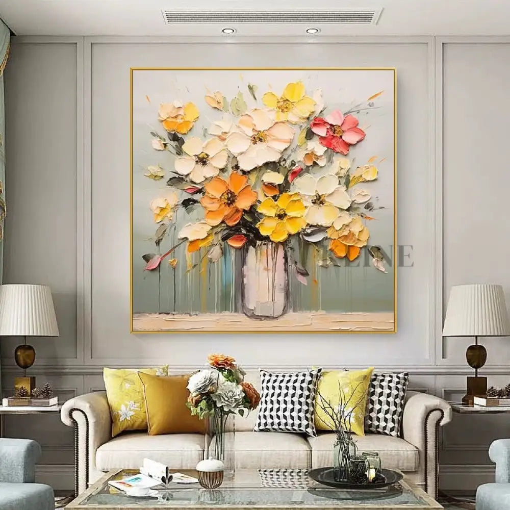 Morning Bouquet - Hand Painting Vente du vendredi noir