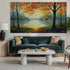 Morning Hues by the Lake - Hand Painting