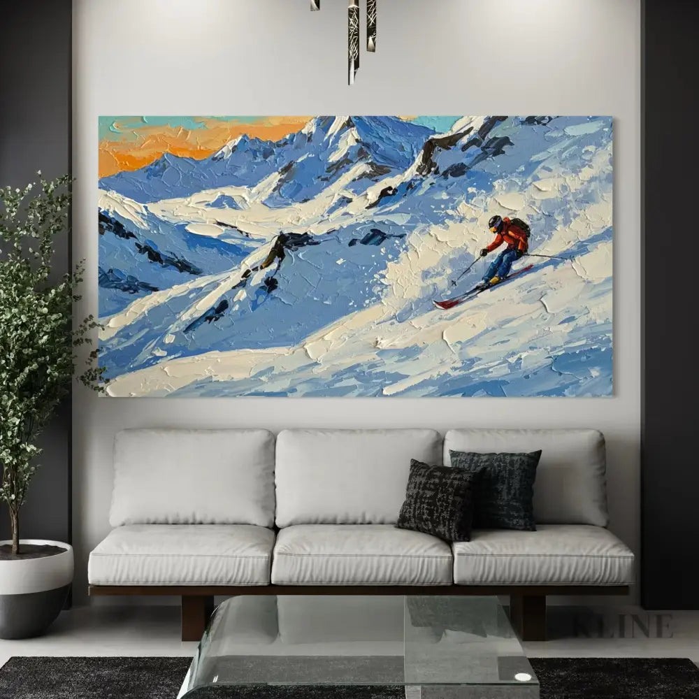 Mountain Momentum 1 - Hand Painting