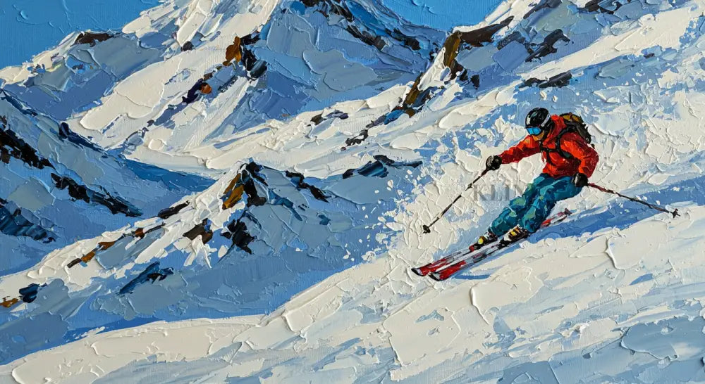 Mountain Momentum 2 - Hand Painting キャンバスウォールアート