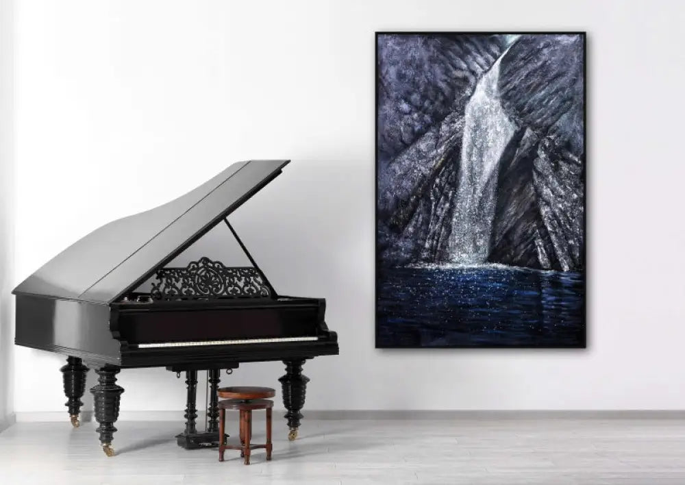 Mountain Waterfall - Kline Collective Dining Room Wall Art