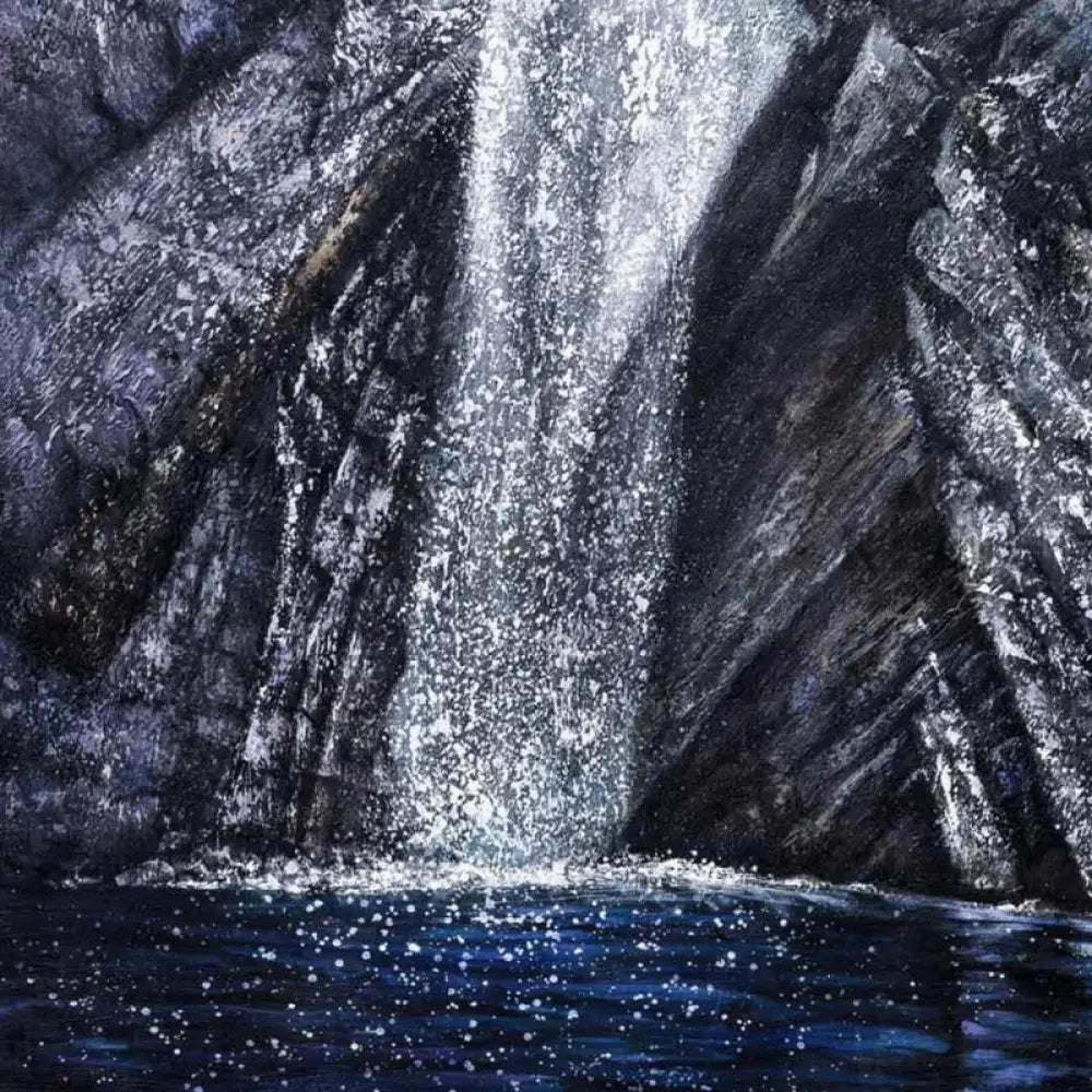 Mountain Waterfall - Kline Collective لوحات فنية ولوحات جدارية عمودية