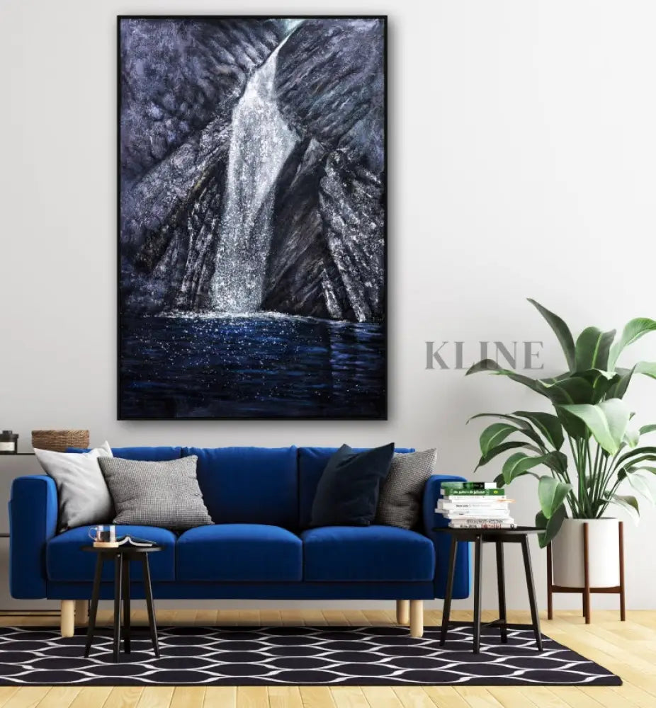 Mountain Waterfall - Kline Collective Dining Room Wall Art