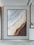 Multicolor Cool Blue Seascape Textured Wall Art - Hand Painting