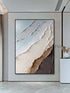 Multicolor Cool Blue Seascape Textured Wall Art - Hand Painting