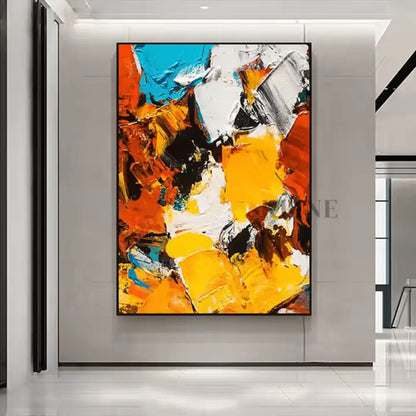 Multicolor Textured Fantasy Abstract - Hand Painting