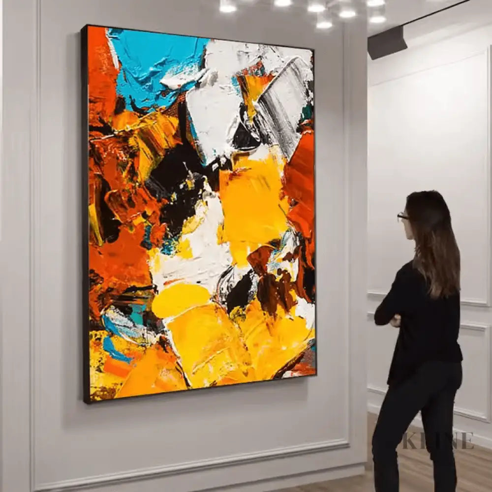 Multicolor Textured Fantasy Abstract - Hand Painting