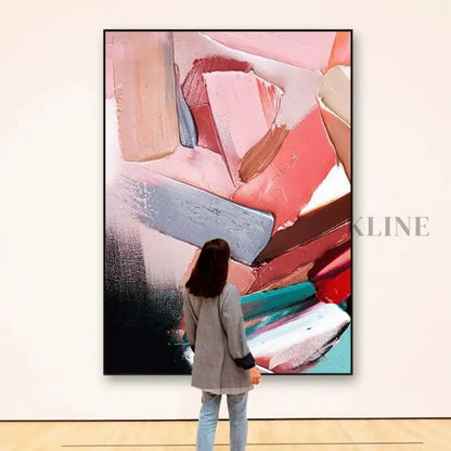 Multicolored Heavy Textured Wall Art - Hand Painting