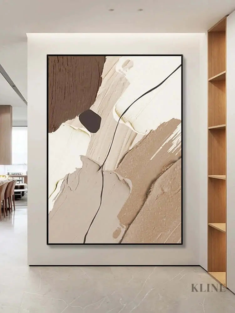 Multicolored Neutral Wall Art - Hand Painting 