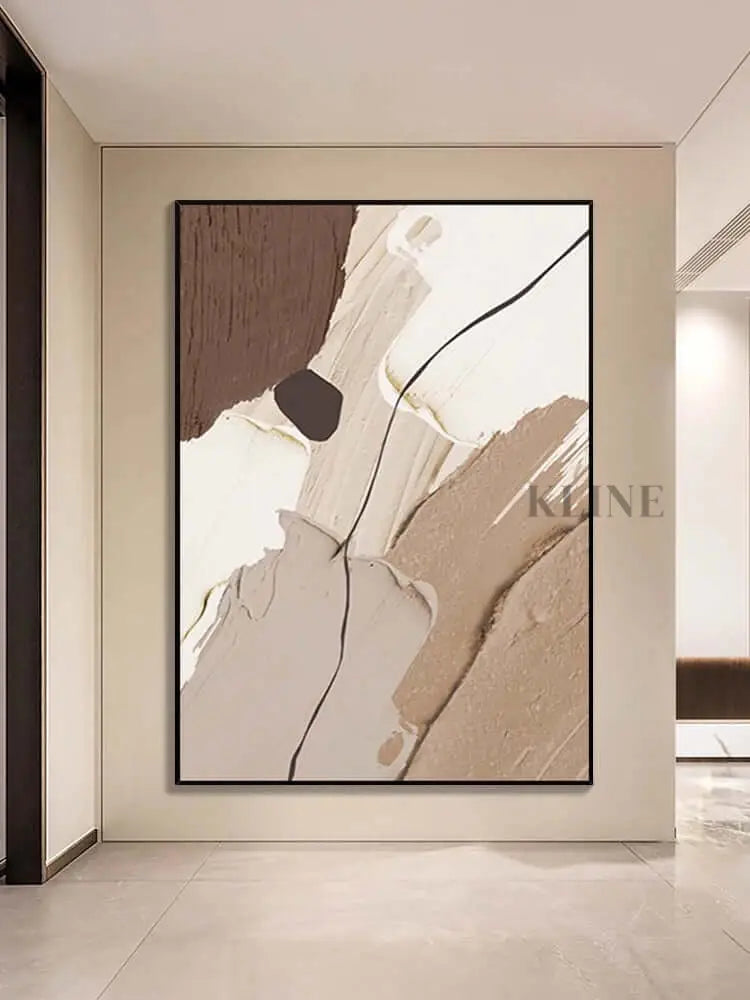 Multicolored Neutral Wall Art - Hand Painting