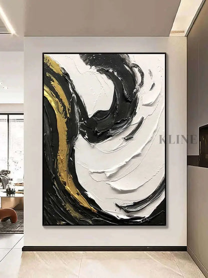 Multicolored Swirling Wall Art - Hand Painting