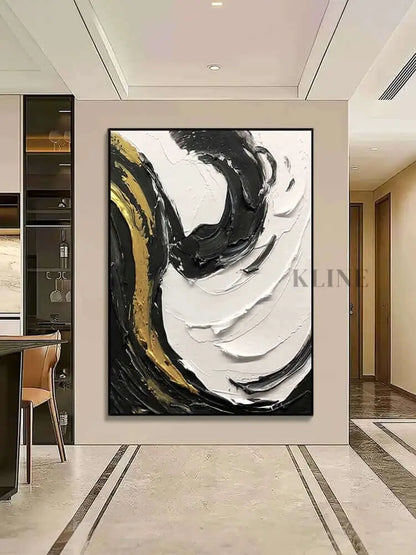Multicolored Swirling Wall Art - Hand Painting