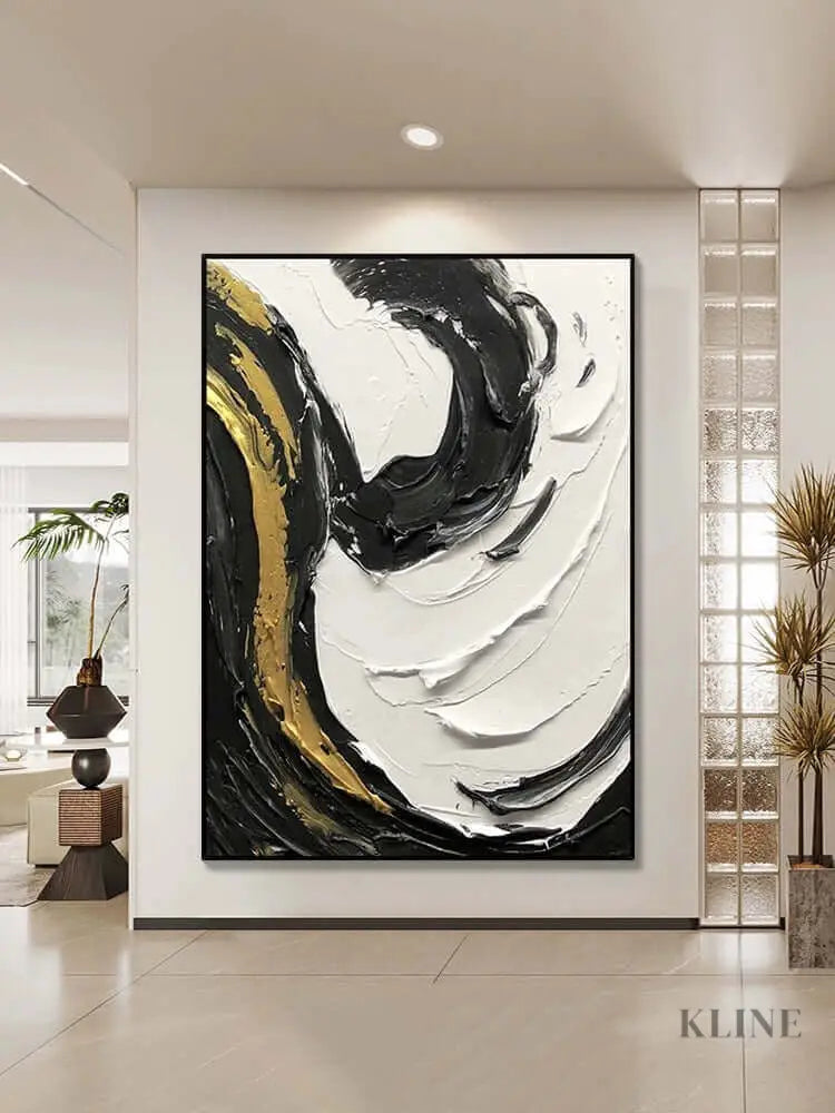 Multicolored Swirling Wall Art - Hand Painting