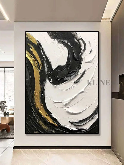 Multicolored Swirling Wall Art - Hand Painting