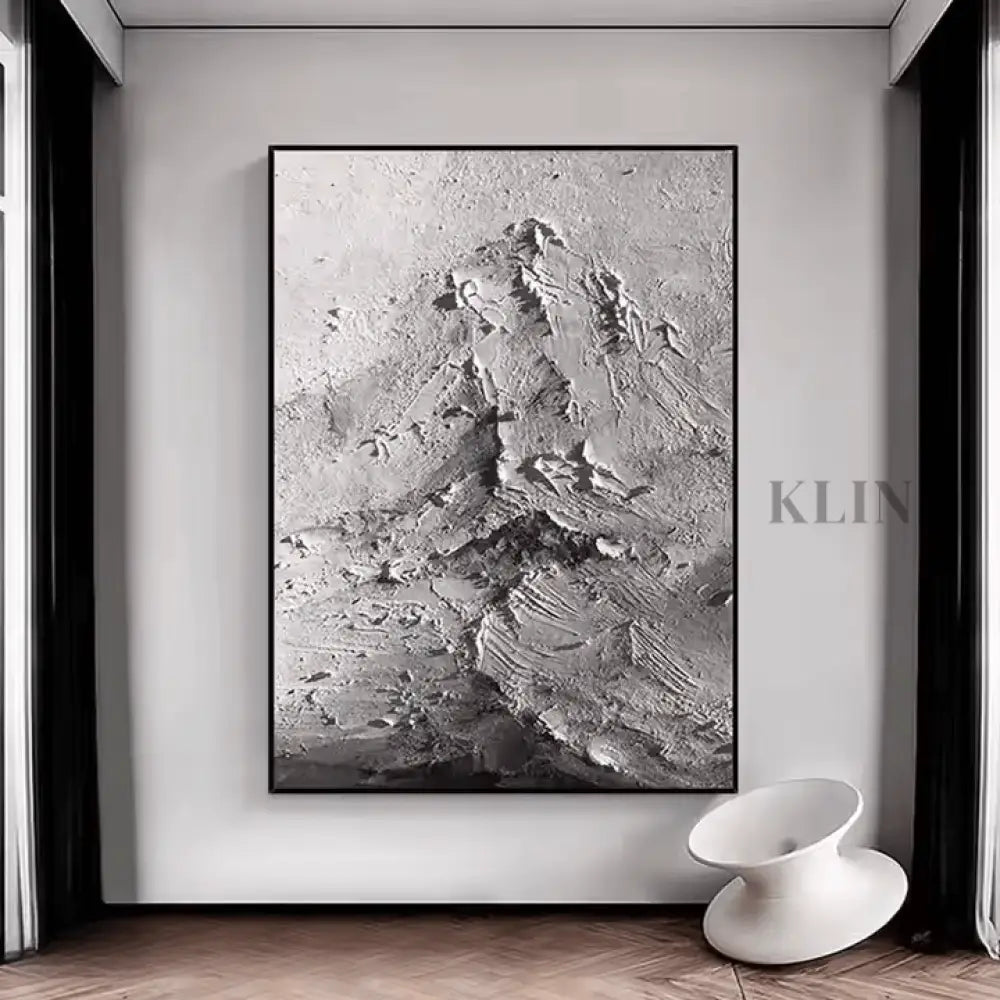 Mysterious Abstract Mountain - Hand Painting