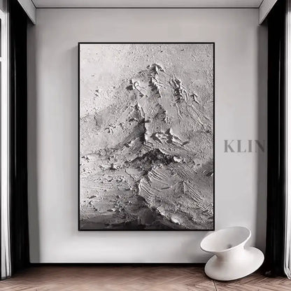 Mysterious Abstract Mountain - Hand Painting