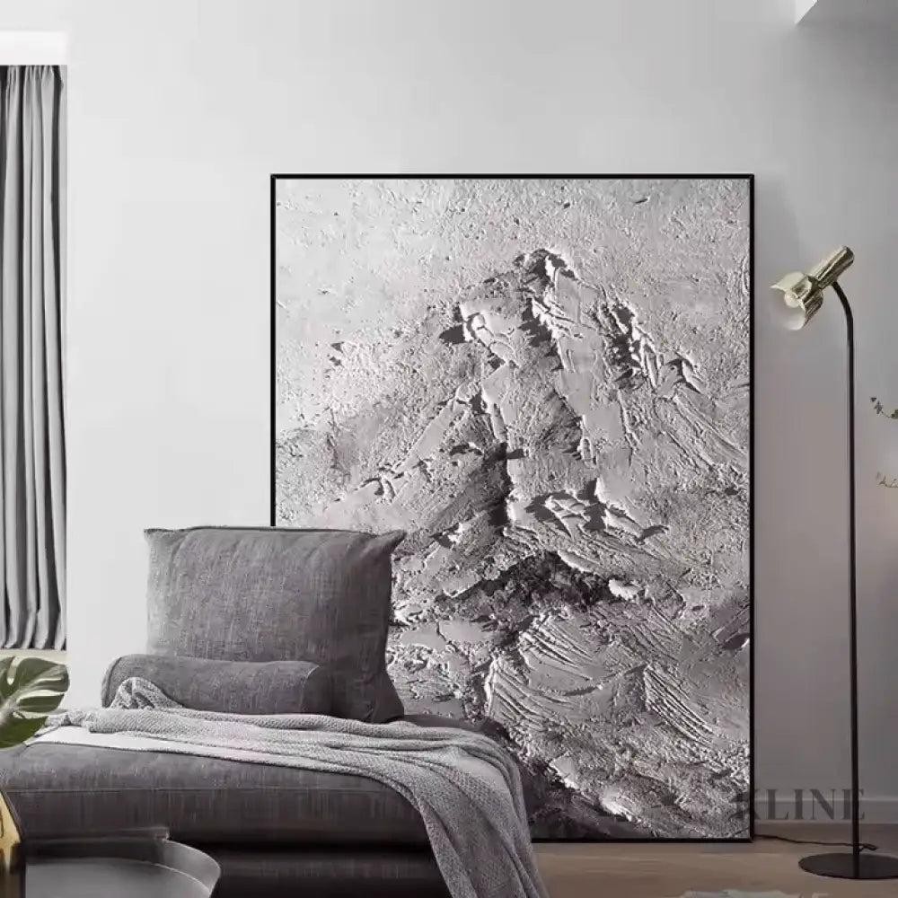Mysterious Abstract Mountain - Hand Painting 