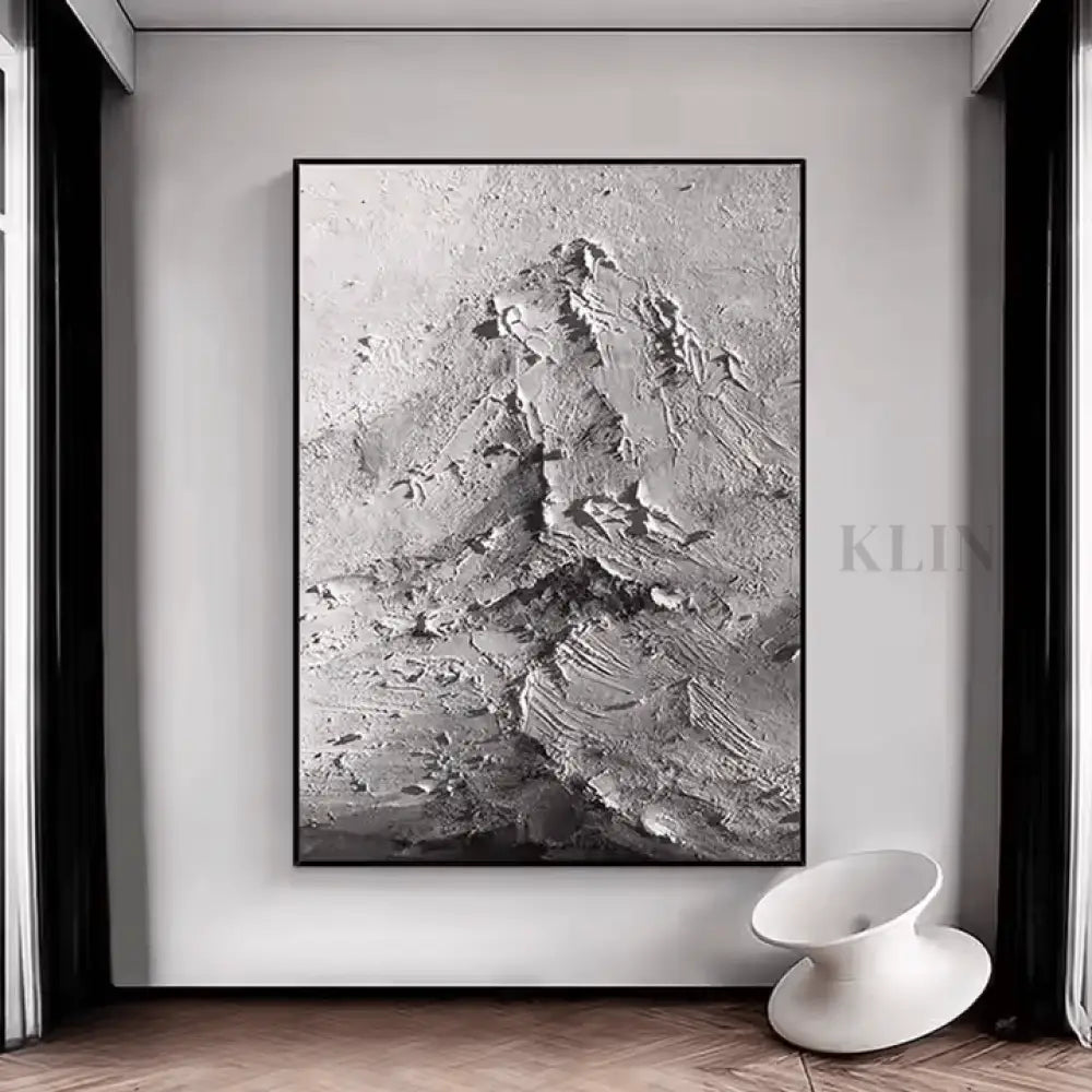 Mysterious Abstract Mountain - Hand Painting