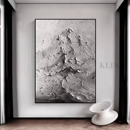 Mysterious Abstract Mountain - Hand Painting