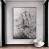 Mysterious Abstract Mountain - Hand Painting
