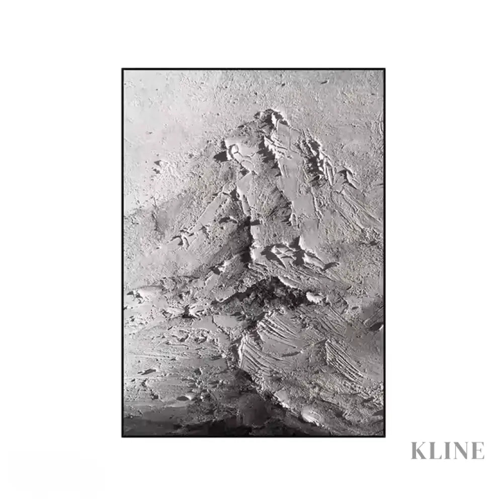 Mysterious Abstract Mountain - Hand Painting