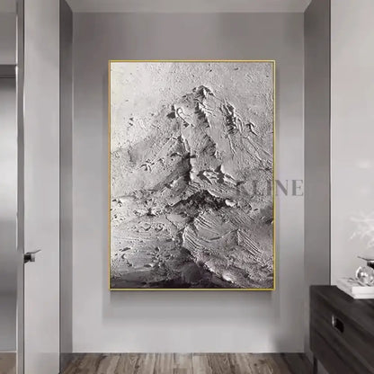 Mysterious Abstract Mountain - Hand Painting
