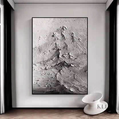 Mysterious Abstract Mountain - Hand Painting