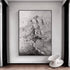 Mysterious Abstract Mountain - Hand Painting