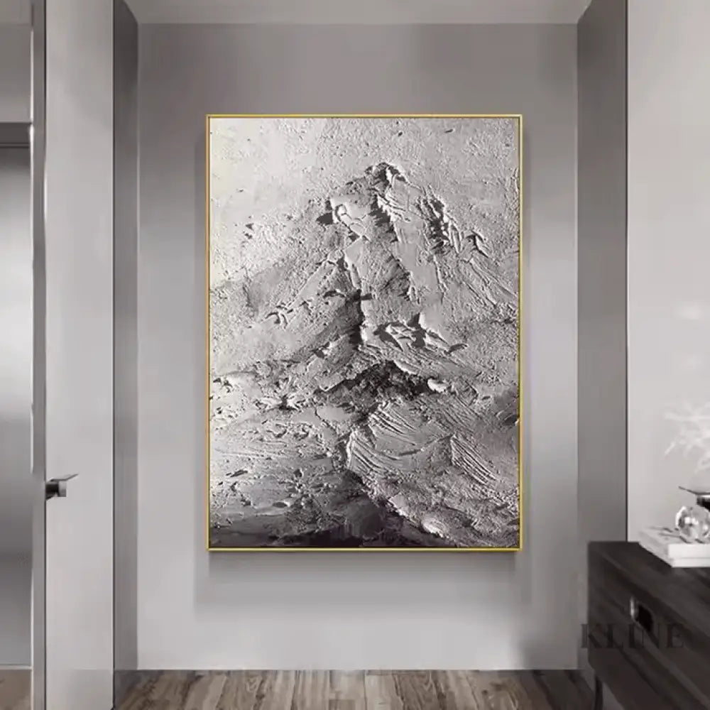 Mysterious Abstract Mountain - Hand Painting