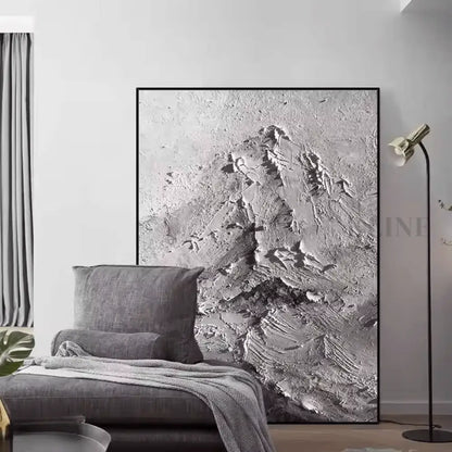 Mysterious Abstract Mountain - Hand Painting