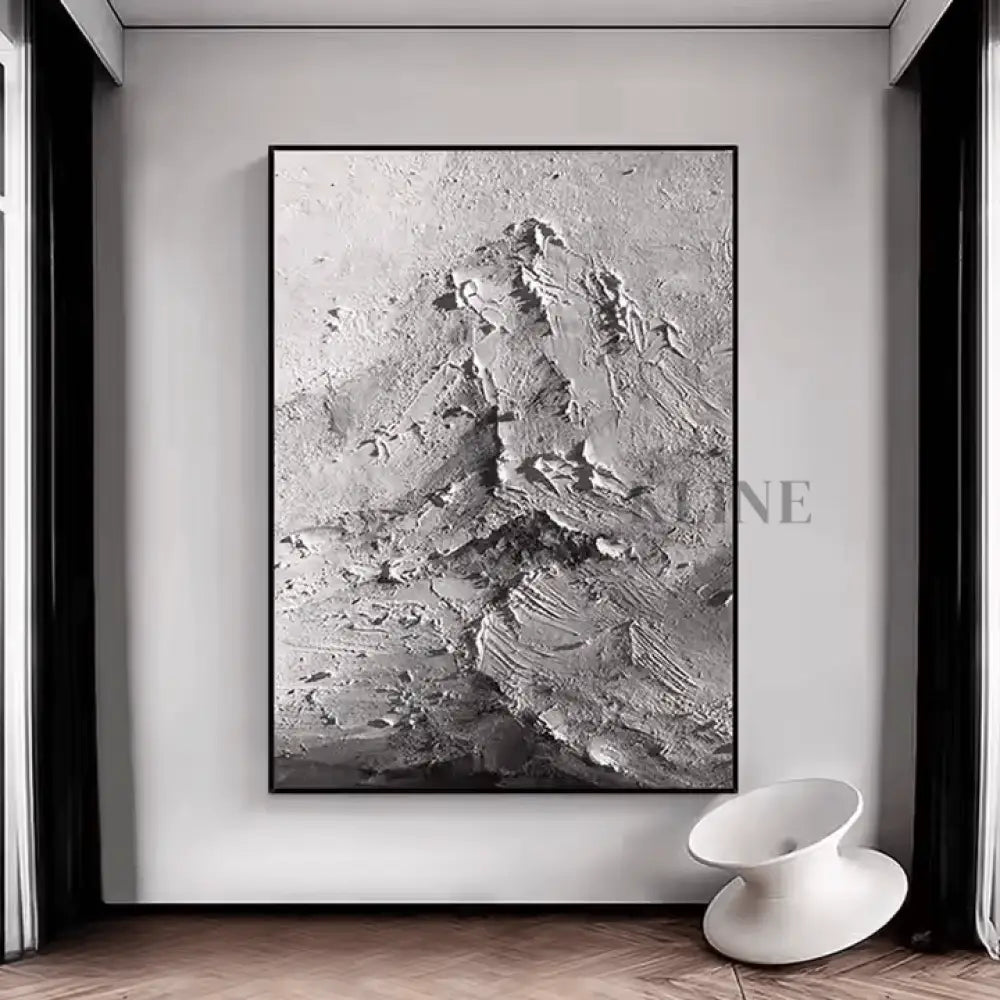 Mysterious Abstract Mountain - Hand Painting