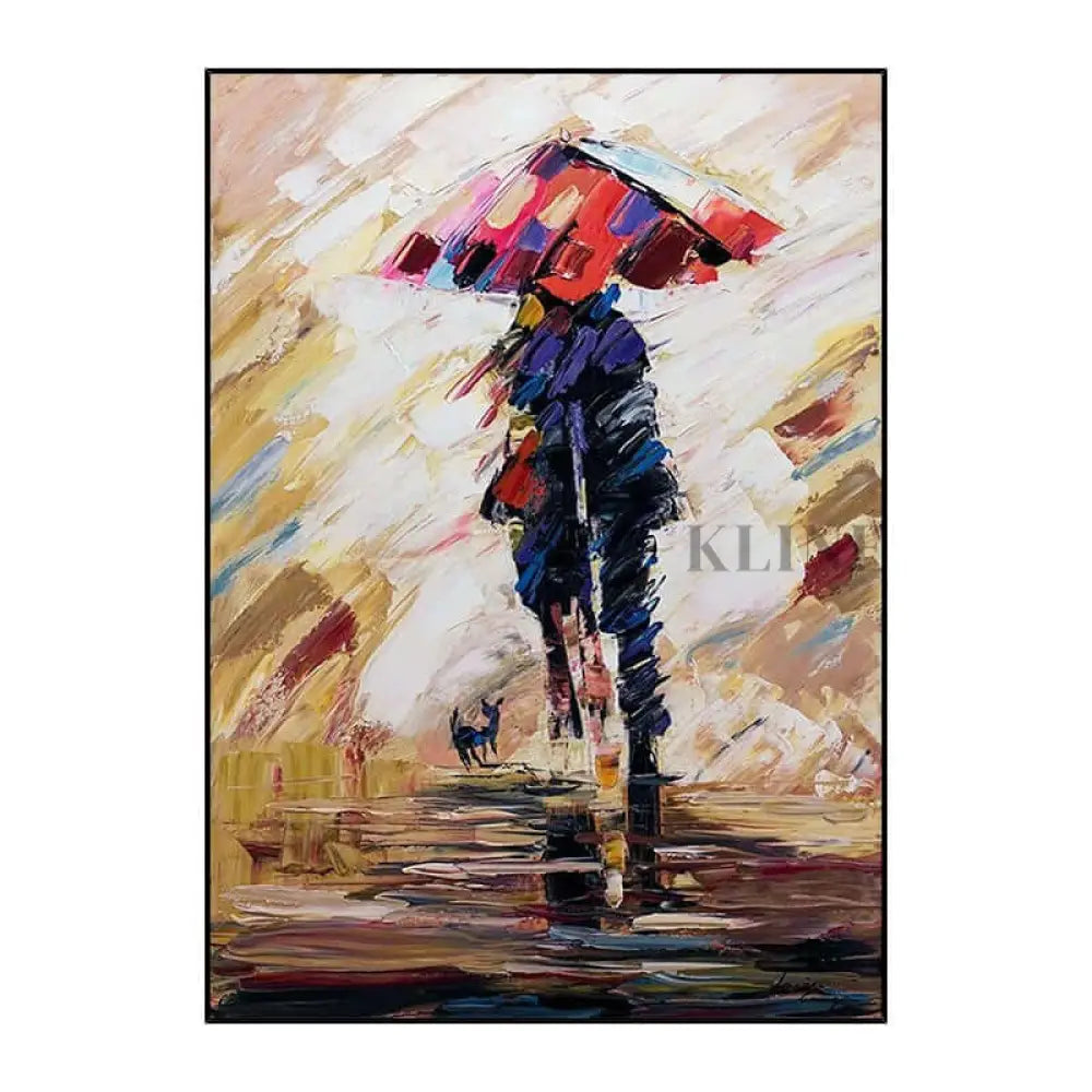 Mysterious Lovers Abstract Painting - Hand Painting Arte de la pared del salón