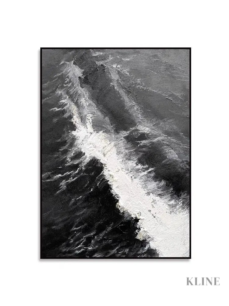 Nature’s Duet 2 - Hand Painting Black and White Paintings