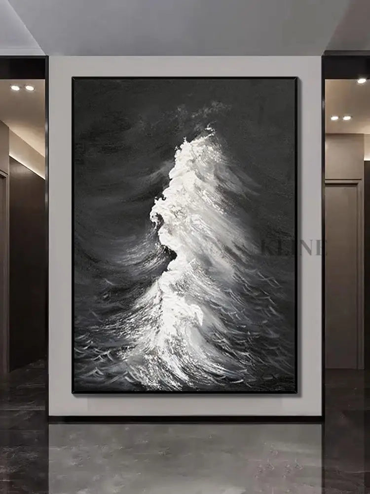 Nature’s Duet - Hand Painting Grande arte da parete