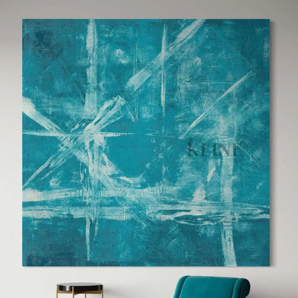 Neuron Storm 1 - Hand Painting Arte de la pared del salón