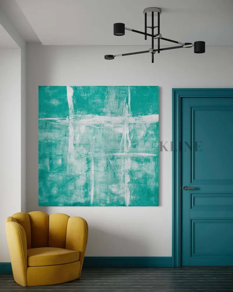 Neuron Storm 3 - Hand Painting Arte de pared grande