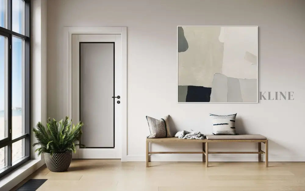 Neutral Geometry - Hand Painting 