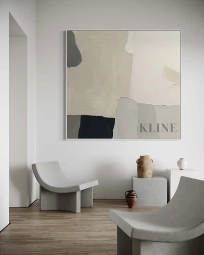 Neutral Geometry - Hand Painting